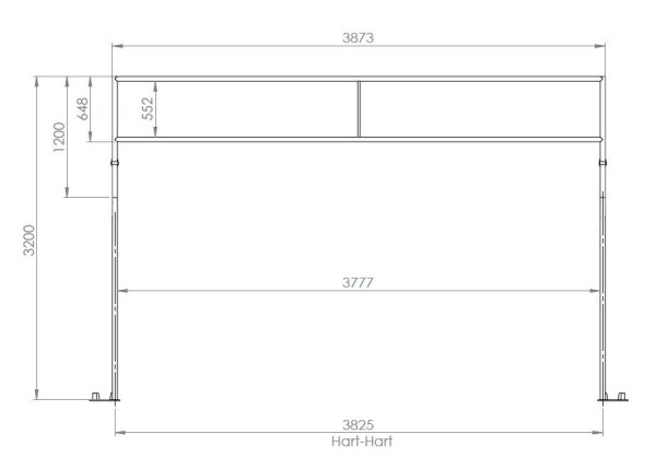 Banierhouder 4 meter