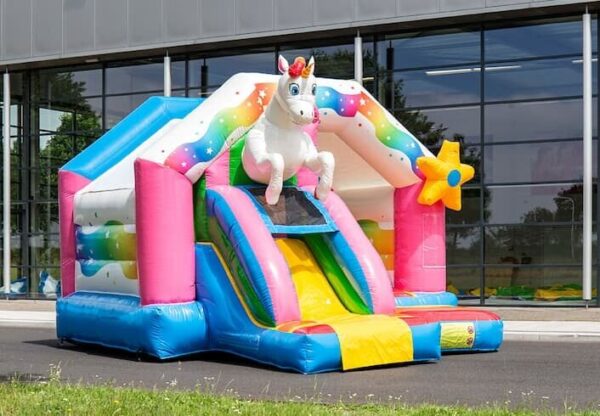 Springkussen Unicorn Slide Combo - Afbeelding 3